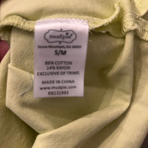 Mud Pie Lime green Button-Up Shirt/Shackett- women’s size S/M - Picture 8 of 9